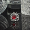 Ruby Color American Diamond Finger Ring