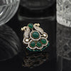 Green Color American Diamond Finger Ring