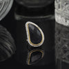 Navy Blue Color American Diamond Finger Ring