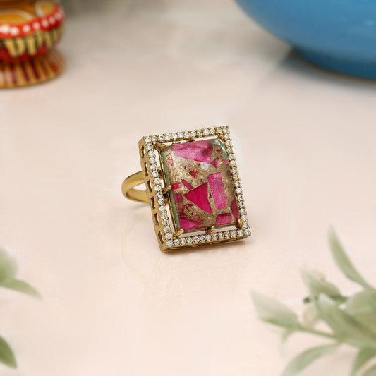Rani Color American Diamond Finger Ring