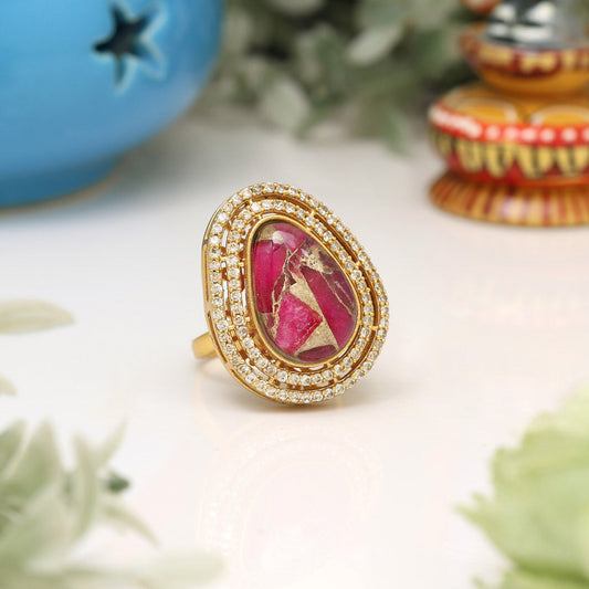 Rani Color American Diamond Finger Ring