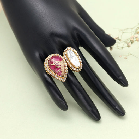 Rani Color American Diamond Finger Ring
