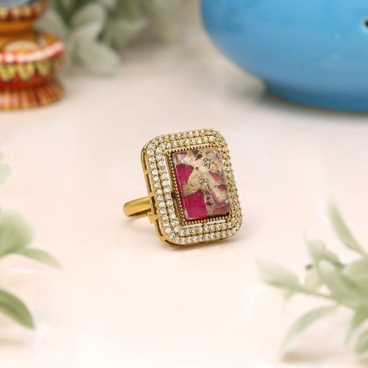 Rani Color American Diamond Finger Ring