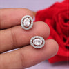 Silver Color American Diamond Stud Earrings Combo Of 6 Pairs (ADSE186CMB)