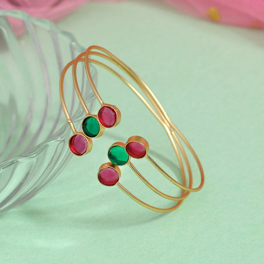 Rani & Green Color Amrapali Bracelets (AMB101RNIGRN)