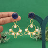 Blue Color Amrapali Earrings (AMPE405BLU)