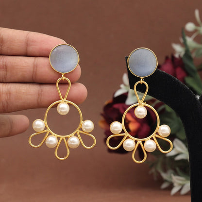 Gray Color Amrapali Earrings (AMPE405GRY)