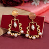 Peach Color Amrapali Earrings (AMPE408PCH)