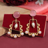 Pink Color Amrapali Earrings (AMPE408PNK)