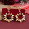 Peach Color Amrapali Earrings (AMPE411PCH)