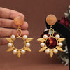 Peach Color Amrapali Earrings (AMPE411PCH)