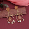 Peach Color Amrapali Earrings (AMPE414PCH)