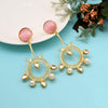 Pink Color Amrapali Earrings (AMPE417PNK)