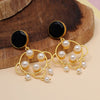 Black Color Amrapali Earrings (AMPE428BLK)