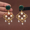 Green Color Amrapali Earrings (AMPE429GRN)