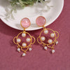 Pink Color Amrapali Earrings (AMPE429PNK)