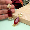 Maroon Color Amrapali Earrings (AMPE436MRN)