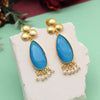 Sky Blue Color Amrapali Earrings (AMPE436SBLU)