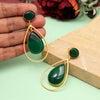 Green Color Amrapali Earrings (AMPE437GRN)