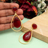 Maroon Color Amrapali Earrings (AMPE437MRN)