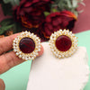 Maroon Color Amrapali Earrings (AMPE438MRN)