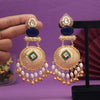 Blue Color Handmade Premium Quality Brass Earrings of Jaipur (AMPE446BLU)