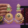 Pista Green Color Handmade Premium Quality Brass Earrings of Jaipur (AMPE446PGRN)