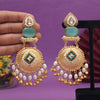 Sky Blue Color Handmade Premium Quality Brass Earrings of Jaipur (AMPE446SBLU)