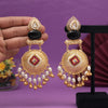 Black Color Handmade Premium Quality Brass Earrings of Jaipur (AMPE447BLK)