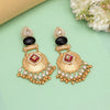 Black Color Handmade Premium Quality Brass Earrings of Jaipur (AMPE447BLK)