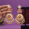 Pink Color Handmade Premium Quality Brass Earrings of Jaipur (AMPE447PNK)