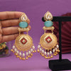 Sky Blue Color Handmade Premium Quality Brass Earrings of Jaipur (AMPE447SBLU)