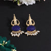 Blue Color Beautiful Monalisa Stone Exclusive Quality Handmade Jaipur Earrings (AMPE450BLU)