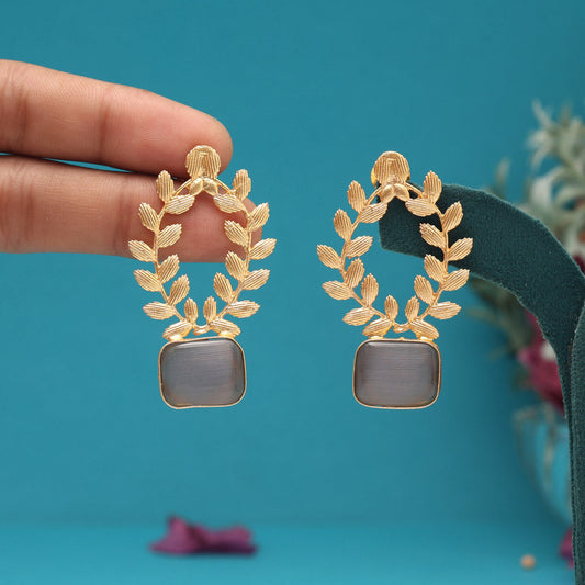 Purple Color Amrapali Earrings