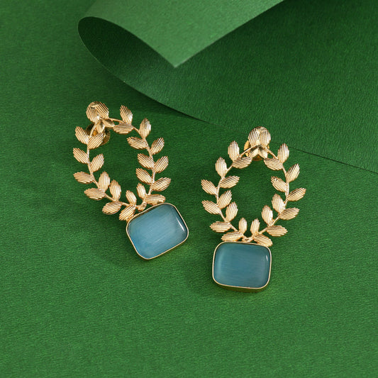 Sky Blue Color Amrapali Earrings
