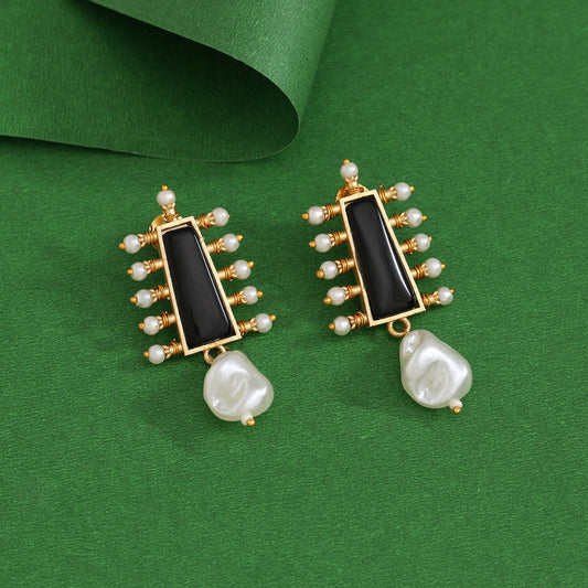 Black Color Amrapali Earrings