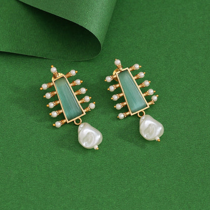 Pista Green Color Amrapali Earrings