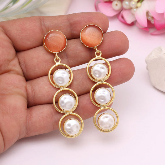 Brown Color Amrapali Earrings