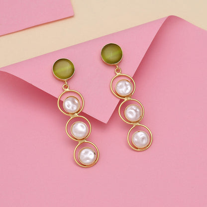 Mehandi Green Color Amrapali Earrings