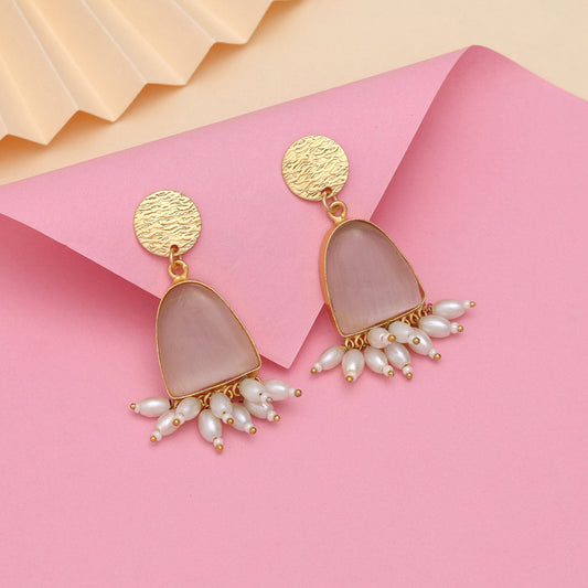 White Color Amrapali Earrings