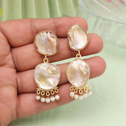 White Color Amrapali Earrings