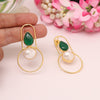 Green Color Amrapali Earrings