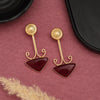 Maroon Color Amrapali Earrings