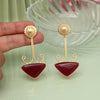 Maroon Color Amrapali Earrings