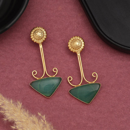 Pista Green Color Amrapali Earrings