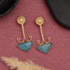 Sky Blue Color Amrapali Earrings