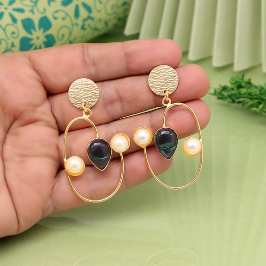 Blue Color Amrapali Earrings