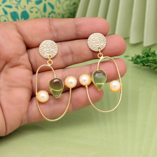 Light Green Color Amrapali Earrings