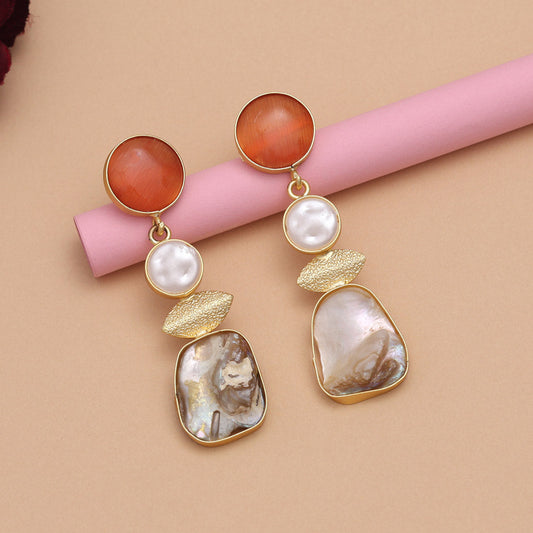 Brown Color Amrapali Earrings