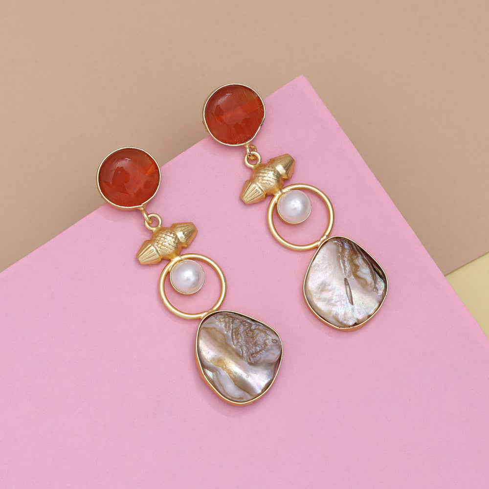 Cocoa Brown Color Amrapali Earrings